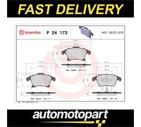 Brembo Front Brake Pad Set fits Ford S-Max Galaxy Mondeo