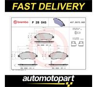 Brembo Brake Pads Set Front P28045 45022SWWG00 45022SWWG01 45022SWWG02 24639 New
