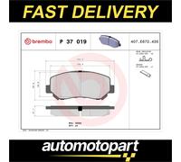 Front Brake Pad Set Fits Jeep Cherokee BREMBO
