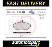 Brembo Brake Pad Set P 44 010 – Front – Genuine – Fits Land Rover Freelander I