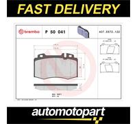 Brembo Front Brake Pad Set P50041 - 4x Pads Prepared for Wear Indicator - Mercedes-Benz