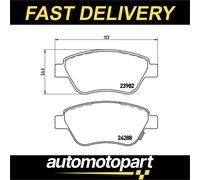 Brembo Front Brake Pads P59051 – Set of 4 for Opel, Fiat