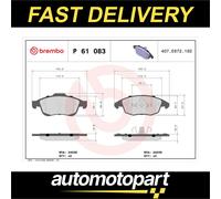 Brembo Brake Pads Set Front P61083 1611838580 1617272980 425361 425412 425413