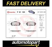 BREMBO P 61 120X Brake pad set