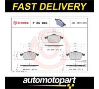 Brembo Brake Pads Set Front P85045 1J0698151K 1J0698151L 1J0698151M 3A0615116A
