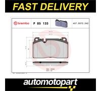 Brembo Brake Pad Set P85133 Front - Fits Audi Q5