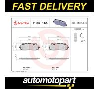 BREMBO P85165 Brake Pad Set Front Fits Audi A5 45 TDI quattro 50 TDI quattro