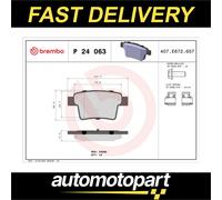 Brembo Brake Pads Set Rear P24063 1356392 1521329 1522073 4S712M008AA 24260 New