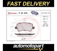Brembo P24078 Brake Pad Set For Disc Brake Rear Fits Ford Land Rover Volvo