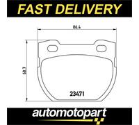 P 44 006 Disc Brake Brake Pad Set Rear Fits Land Rover Defender Cabrio By Brembo