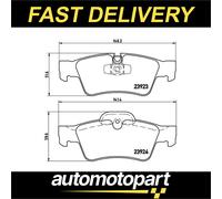 Brake pads P 50 064 BREMBO for MERCEDES-BENZ G-CLASS R-CLASS GL-CLASS M-CLASS