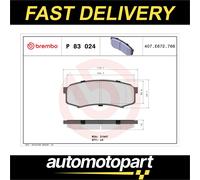 Brake pads P 83 024 BREMBO for TOYOTA MITSUBISHI