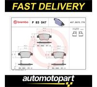 Brembo Brake Pad Set P83 047 – Rear – for Toyota Avensis Estate/Saloon