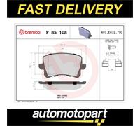 Rear Brake Pad Set BREMBO P 85 108 for VW/Seat/Audi Sharan/Tiguan/CC/Passat/Golf