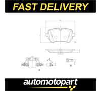 Brembo Brake Pad Set P85190 - Rear Disc Brake for TRW System - Fits Audi & VW