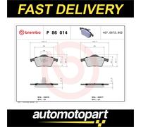 Brake pads P 86 014 BREMBO for VOLVO S80 I XC70 I Cross Country V70 Mk II S60 I