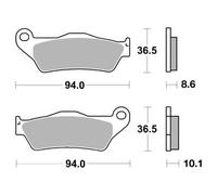 Brembo Brake-Pads Sinter With Abe ECE R90 approved