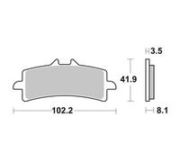 Brembo Brake-Pads Sinter With Abe ECE R90 approved