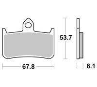 BREMBO FRONT BRAKE PADS KIT FIT ON HONDA VTR F FIRESTORM 97-06-07HO28SA