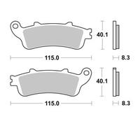 Brembo Brake-Pads Sinter With Abe FRONT, ABE, 07HO42SA