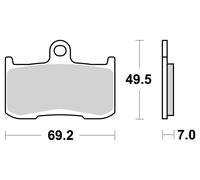 Brembo Brake-Pads Sinter With Abe FRONT, ABE, 07KA23SA