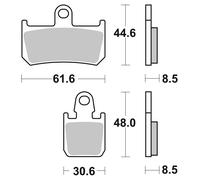 Brembo Brake-Pads Sinter With Abe FRONT, ABE, 07YA46SA