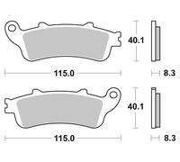 Brembo Brake-Pads Sinter With Abe REAR, ABE, 07HO43SP