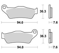 Brembo 07bb04sa Sintered Brake Pads Clear