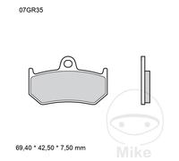 Brembo S.p.A. Street Sintered Metal Brake pads - 07GR35SP
