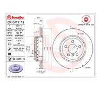 BREMBO Composite Brake Disc 09.C411.13