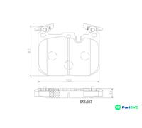 BREMBO DISC BRAKE BRAKE PAD SET P06096NX FOR BMW