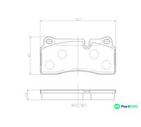 Rear Brake Pad Set Fits BMW 2 Series BREMBO
