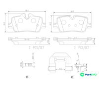 BREMBO DISC BRAKE BRAKE PAD SET P06113NX FOR BMW
