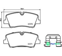 BREMBO DISC BRAKE BRAKE PAD SET P30085