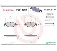 BREMBO P85145NX Brake pad set