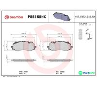 BREMBO DISC BRAKE BRAKE PAD SET P85165NX FOR AUDI VW