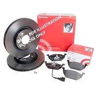 Brembo Front Brake Discs And Brake Pads Set 281 mm Internally Vented