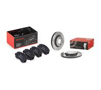 Brembo Front Brake Discs & Pads fits Nissan Kubistar 2003-2009 1.2 1.5 1.6