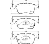 BREMBO P 24 218 Brake pad set