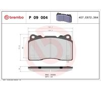 Brembo Front Brake Pad Set fits Ford Usa Mustang 2010-2014 3.7 5.0 5.8