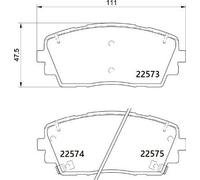 Brembo Front Brake Pad Set fits Kia Picanto II 2011-2017 1.0 1.2
