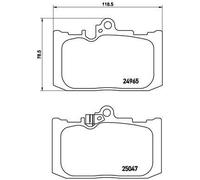 Brembo Front Brake Pad Set fits Lexus Gs 2012-2018