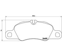 Brembo Brake Pad Set P65019 – Front Disc Brake, Anti-Squeak Plate – Fits Porsche 911
