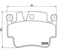 Brembo Front Brake Pad Set fits Porsche 911 Boxster Carrera GT 5.7 3.6 P 65 009