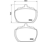 BREMBO P 24 004 Brake pad set