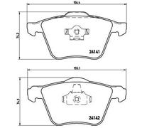 BREMBO P 86 018 Brake pad set
