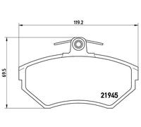 Brembo Brake Pad Front - P85032