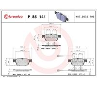 Brembo Front Brake Pad Set fits VW Transporter Platform 2003-2015 2.0