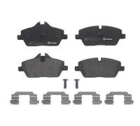 P06034 Front Brake Pad Set 4x Pads Prepared For Wear Indicator Braking By Brembo