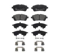 P24203 Front Brake Pad Set 4x Pads Not Fitted Wear Indicator Braking By Brembo